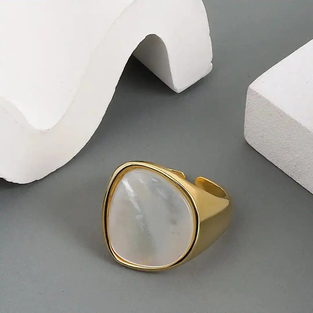 Anillo de sello de nácar