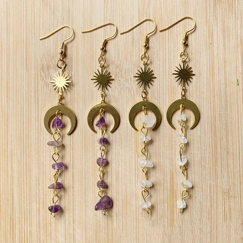 Pendientes Bohemios Sol Luna
