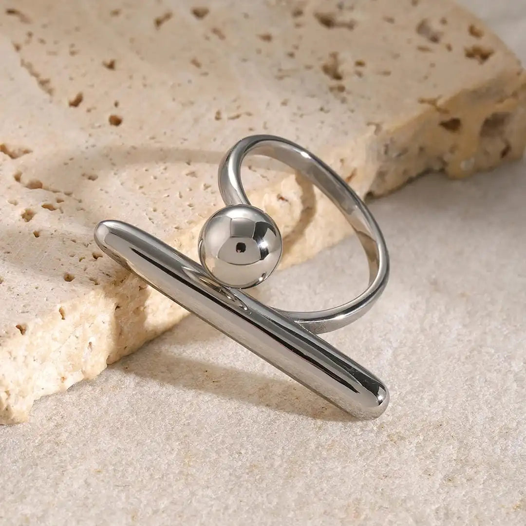 Anillo Ajustable Estrella de Oro Atemporal
