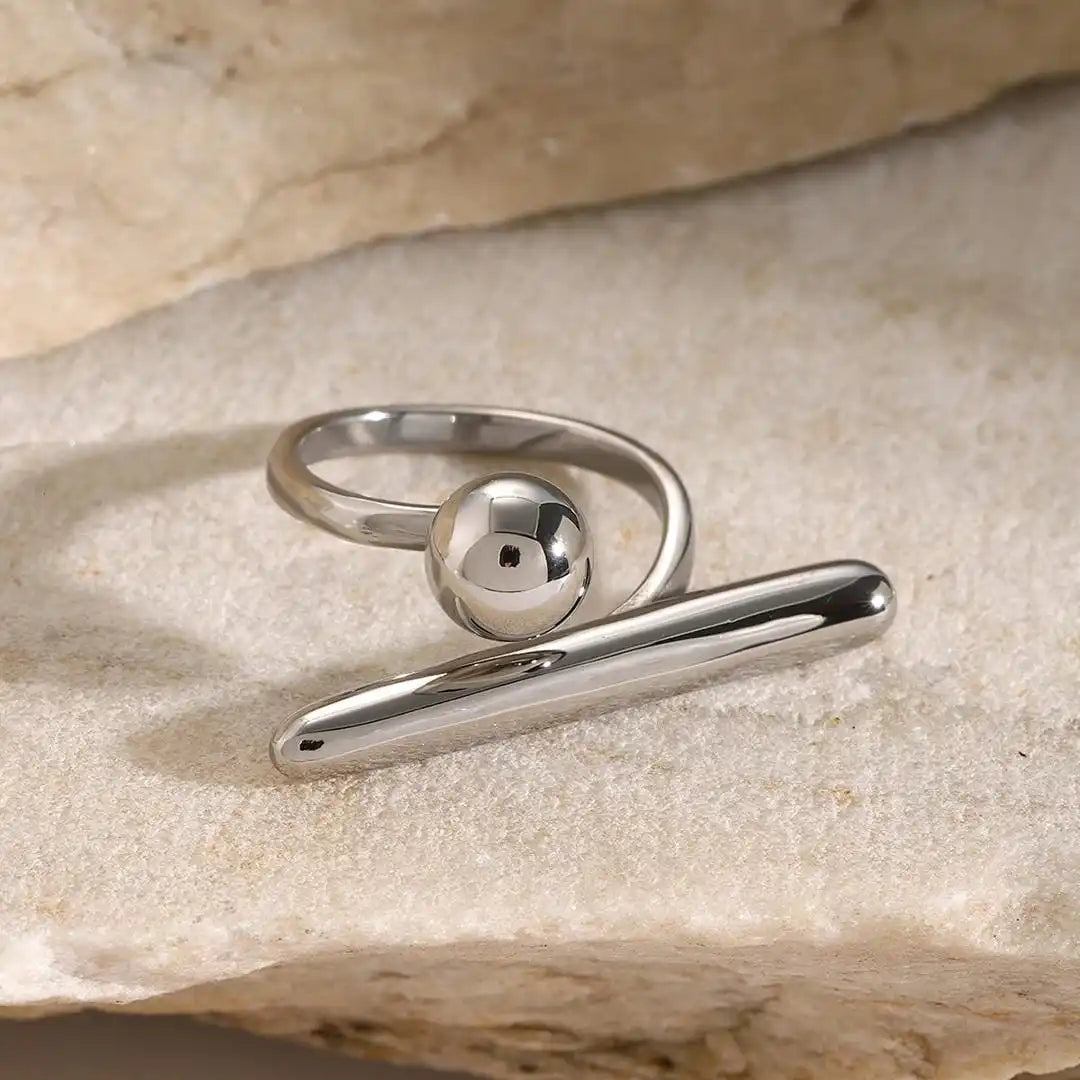 Anillo Ajustable Estrella de Oro Atemporal