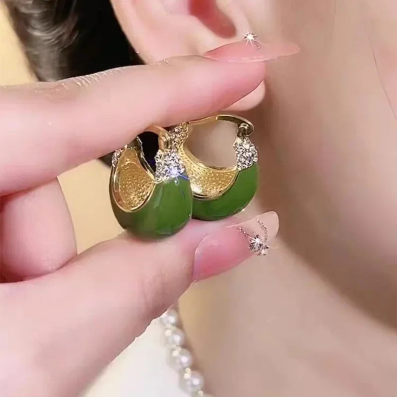 Aretes Verdes Retro