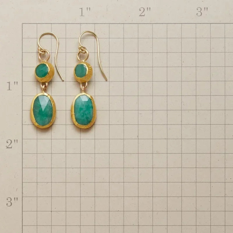Pendientes Sencillos de Turquesa