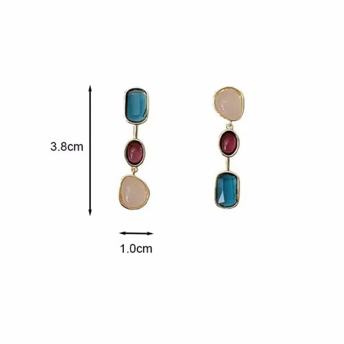 Pendientes Asimétricos Coloridos
