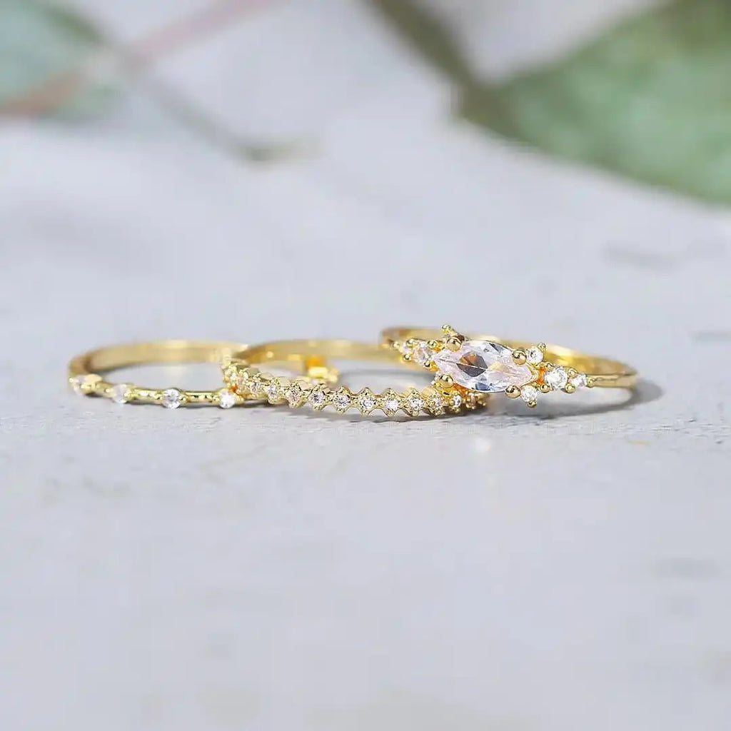 Juego de anillos Mila Golden