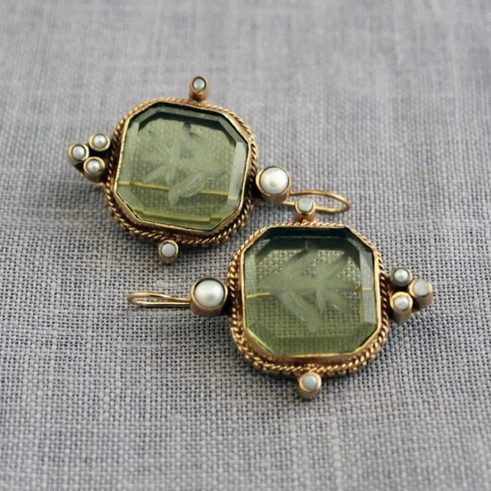 Pendientes cuadrados vintage