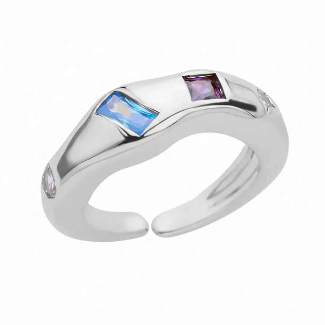 Anillos de banda gruesa de gema cósmica