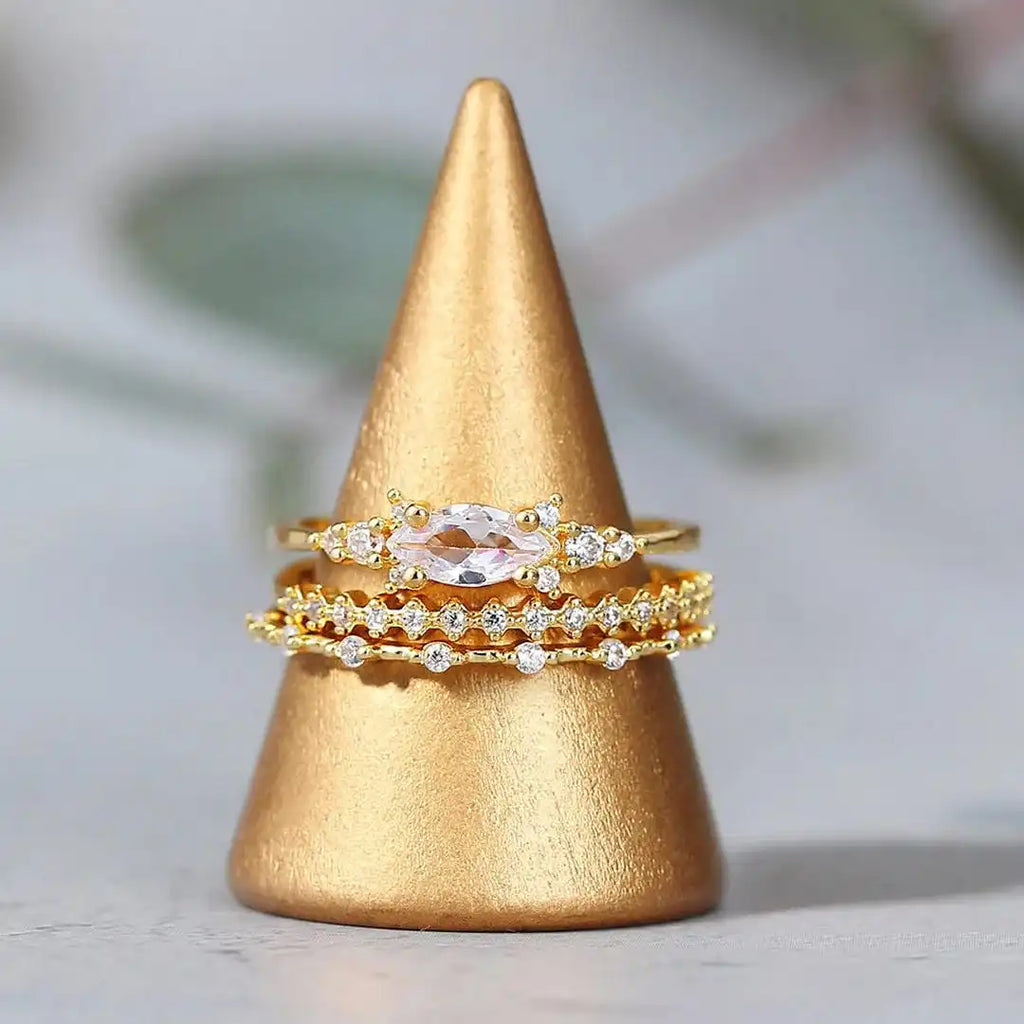 Juego de anillos Mila Golden