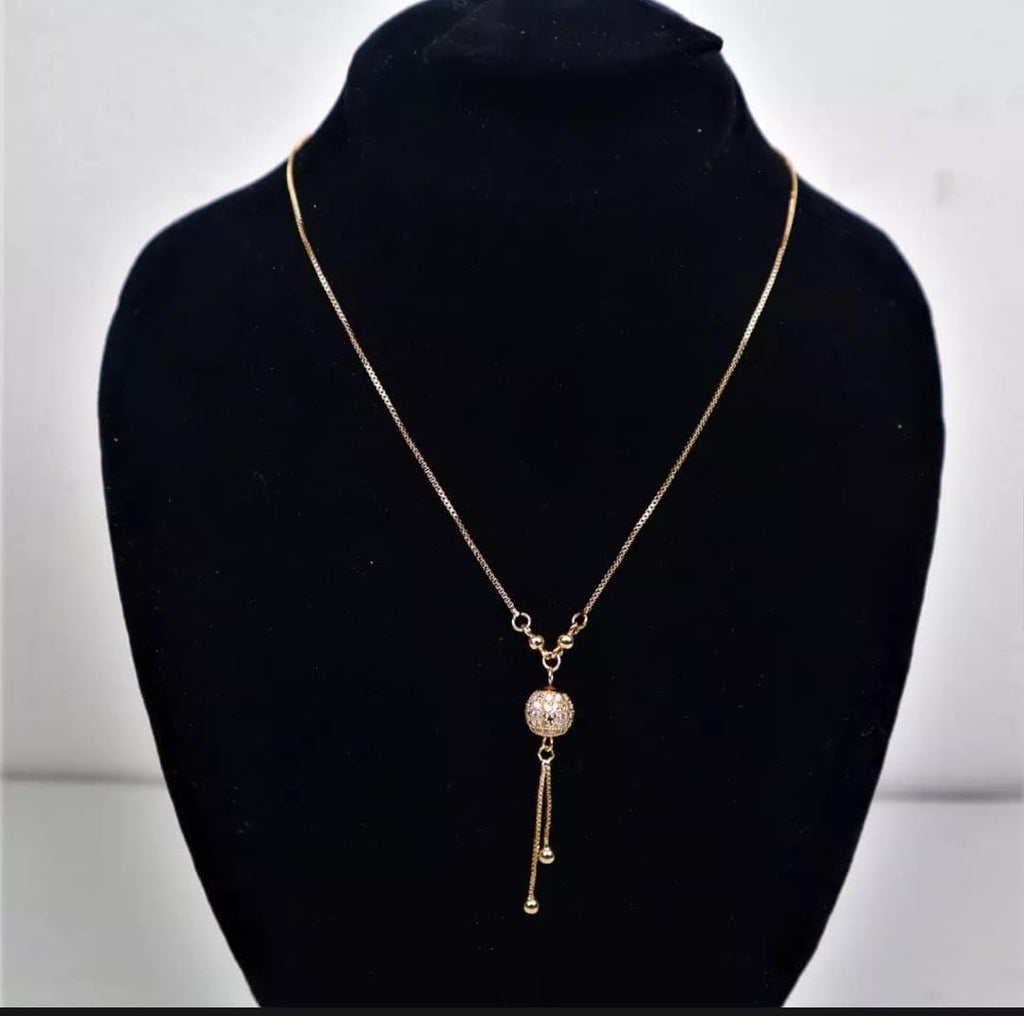 Collar con Colgante Vintage Dorado