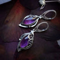 Pendientes clásicos de plata con enredadera marquesa