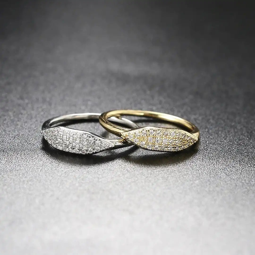 Anillo apilable Pavé Marquise