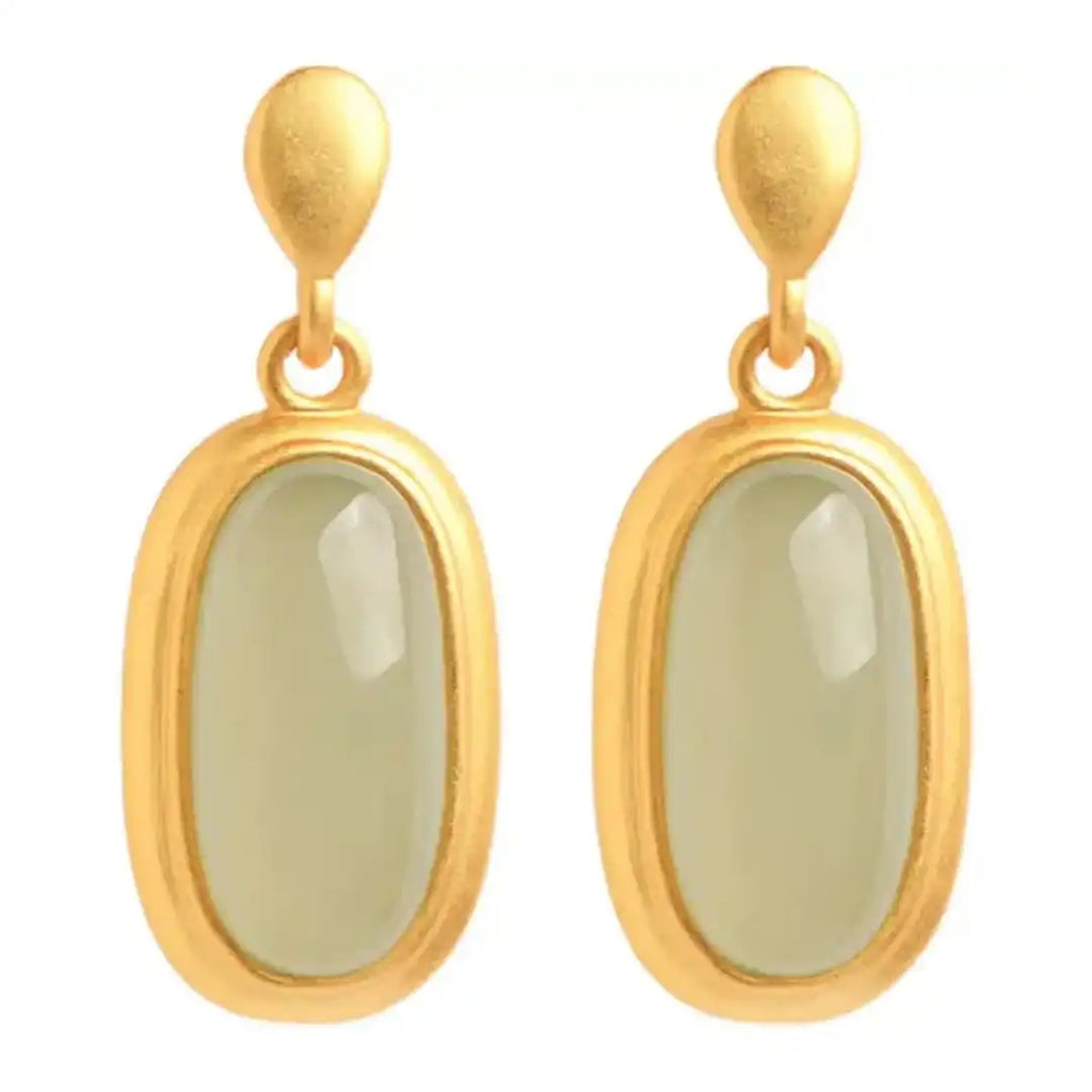 Pendientes retro de jade hetiano