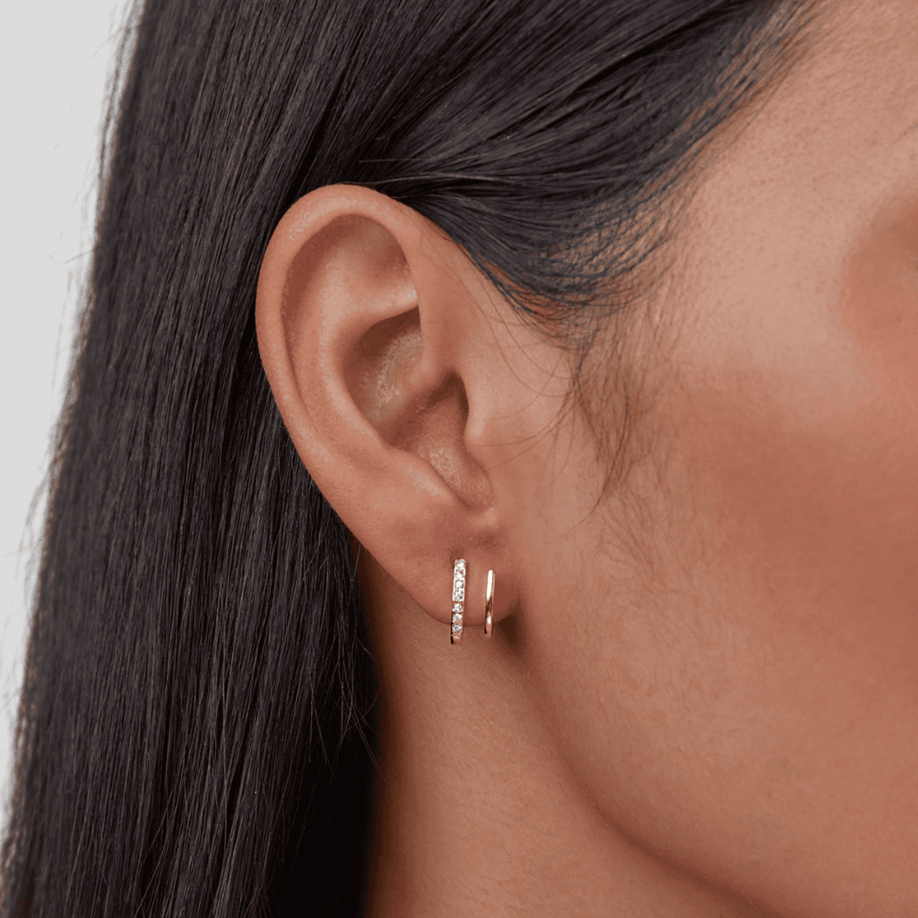 Pendientes de Cristal Garra Dorada