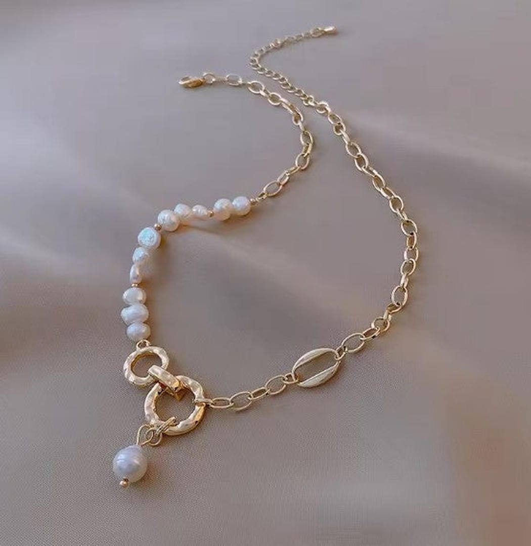 Collar de Perlas Naturales de Agua Dulce