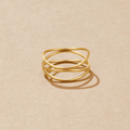 Anillo de oro con forma de infinito