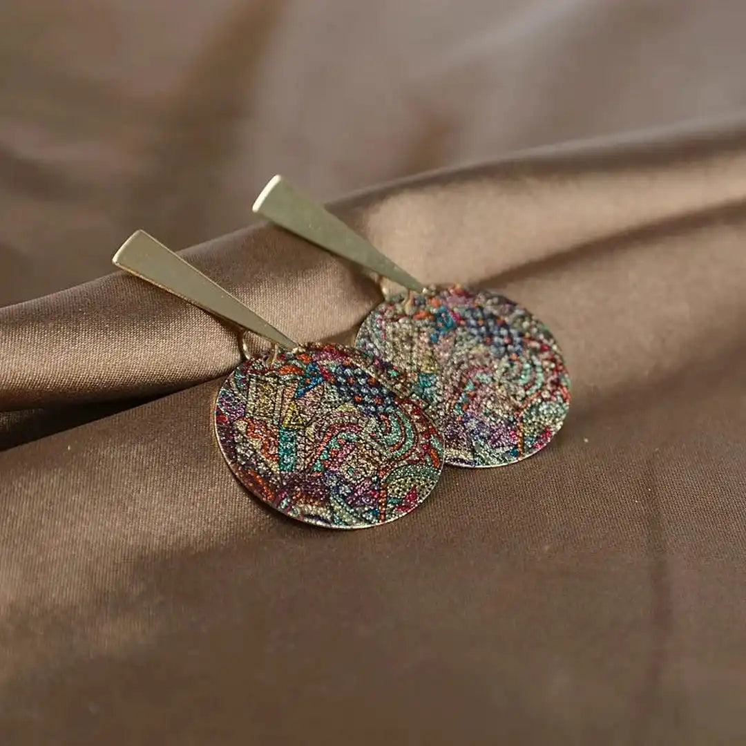 Pendientes Bohemios de Estrás Pintados