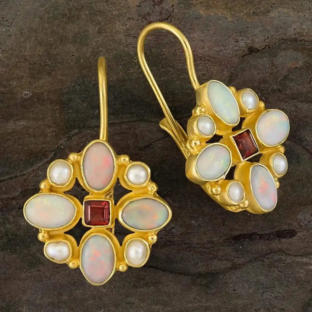 Pendientes de Turquesa de Estilo Étnico Creativo
