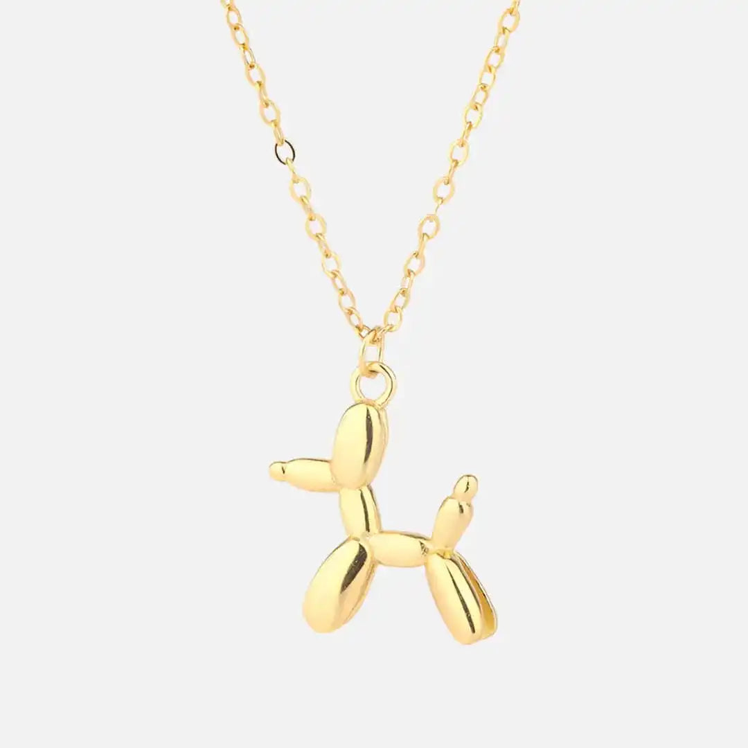 Collar con colgante de perro globo