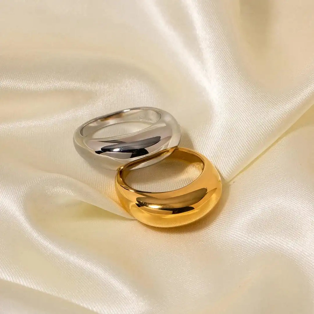 Anillo Arco Dorado Intemporal