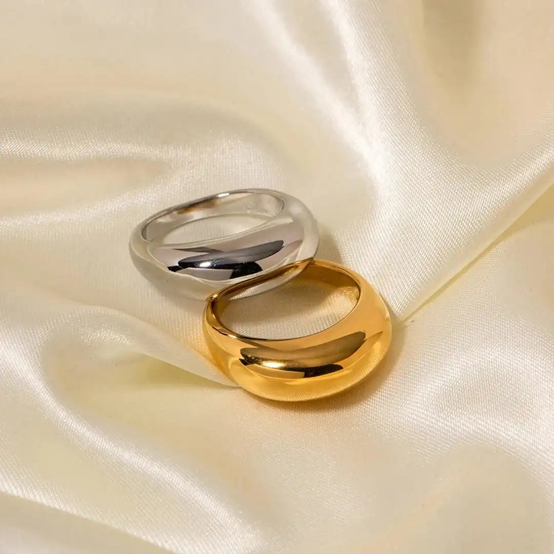 Anillo Arco Dorado Intemporal