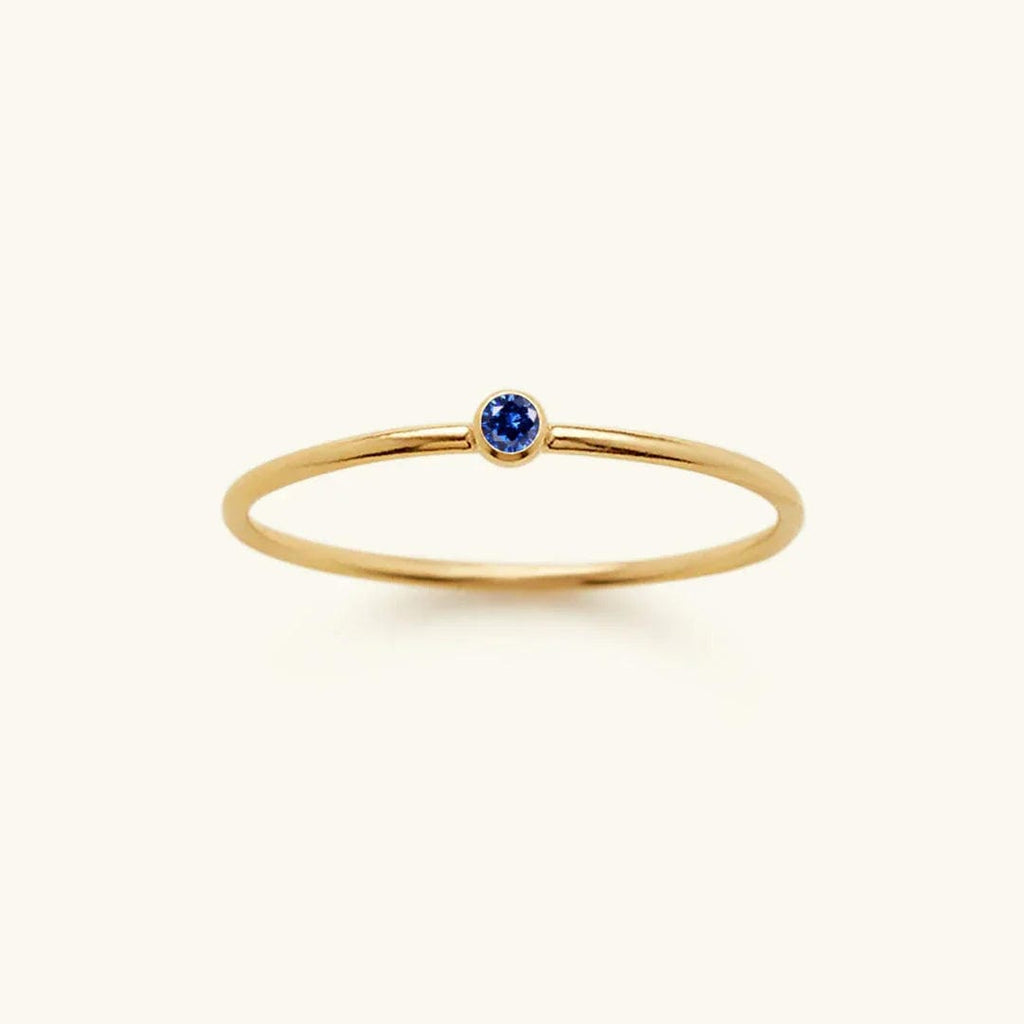 Anillo apilable de piedras preciosas