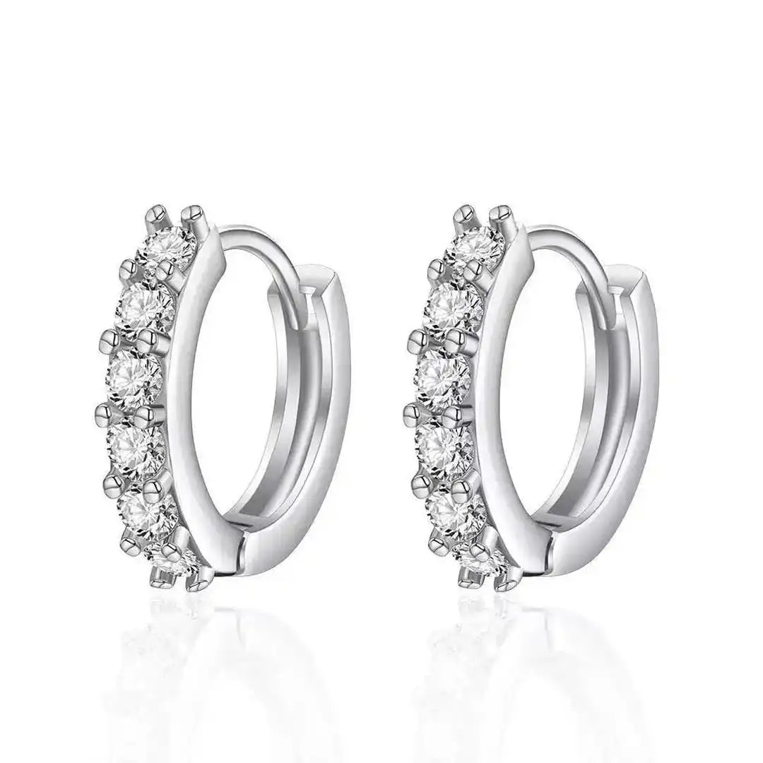 Pendientes de aro mini dorados atemporales