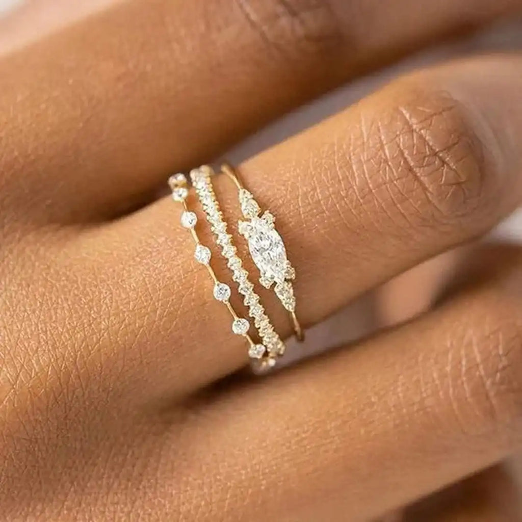 Juego de anillos Mila Golden