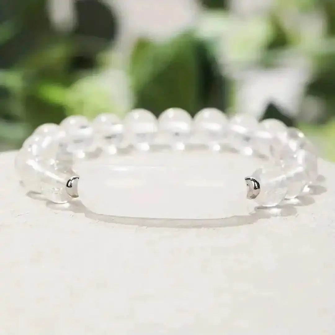 Pulsera elástica con cuentas de piedras preciosas