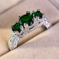 Anillo Esmeralda Escultórico