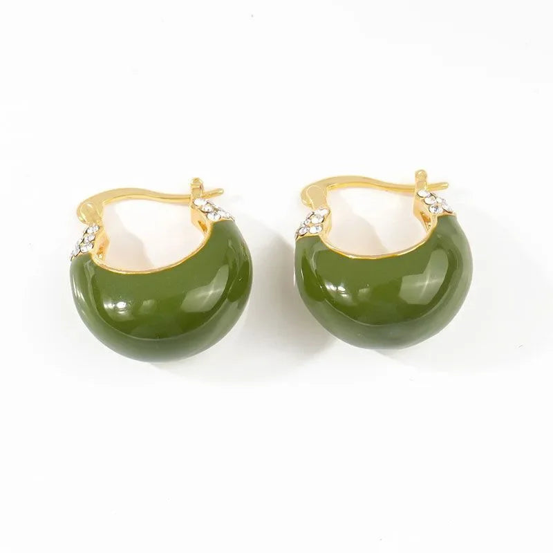 Aretes Verdes Retro