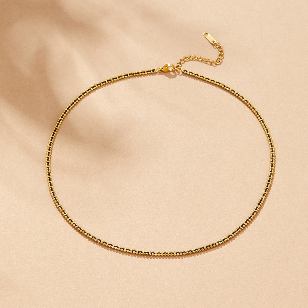 Collar de cadena de cuentas Sofia