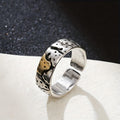 Anillo Forjado Dorado Vintage