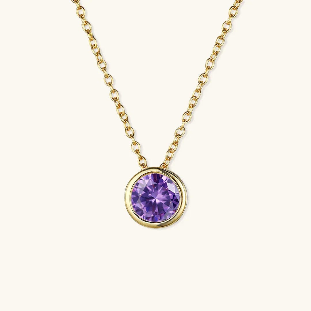 Cadena de oro con gema radiante