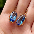 Pendientes Golden Blue Bloom