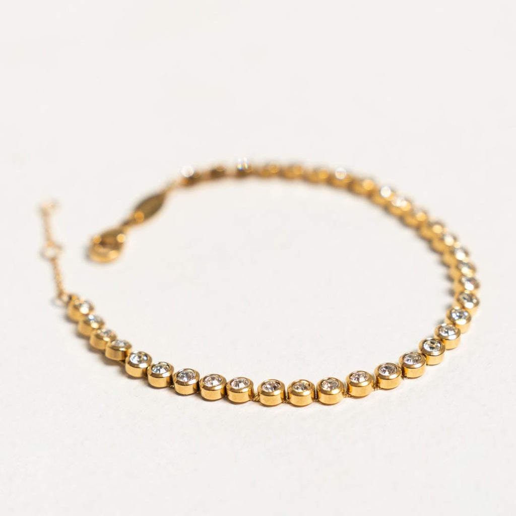 Pulsera de tenis clásica de plata u oro