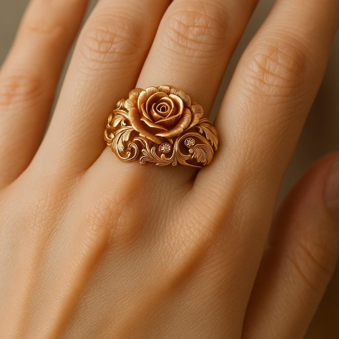 Anillo Flor Dorada