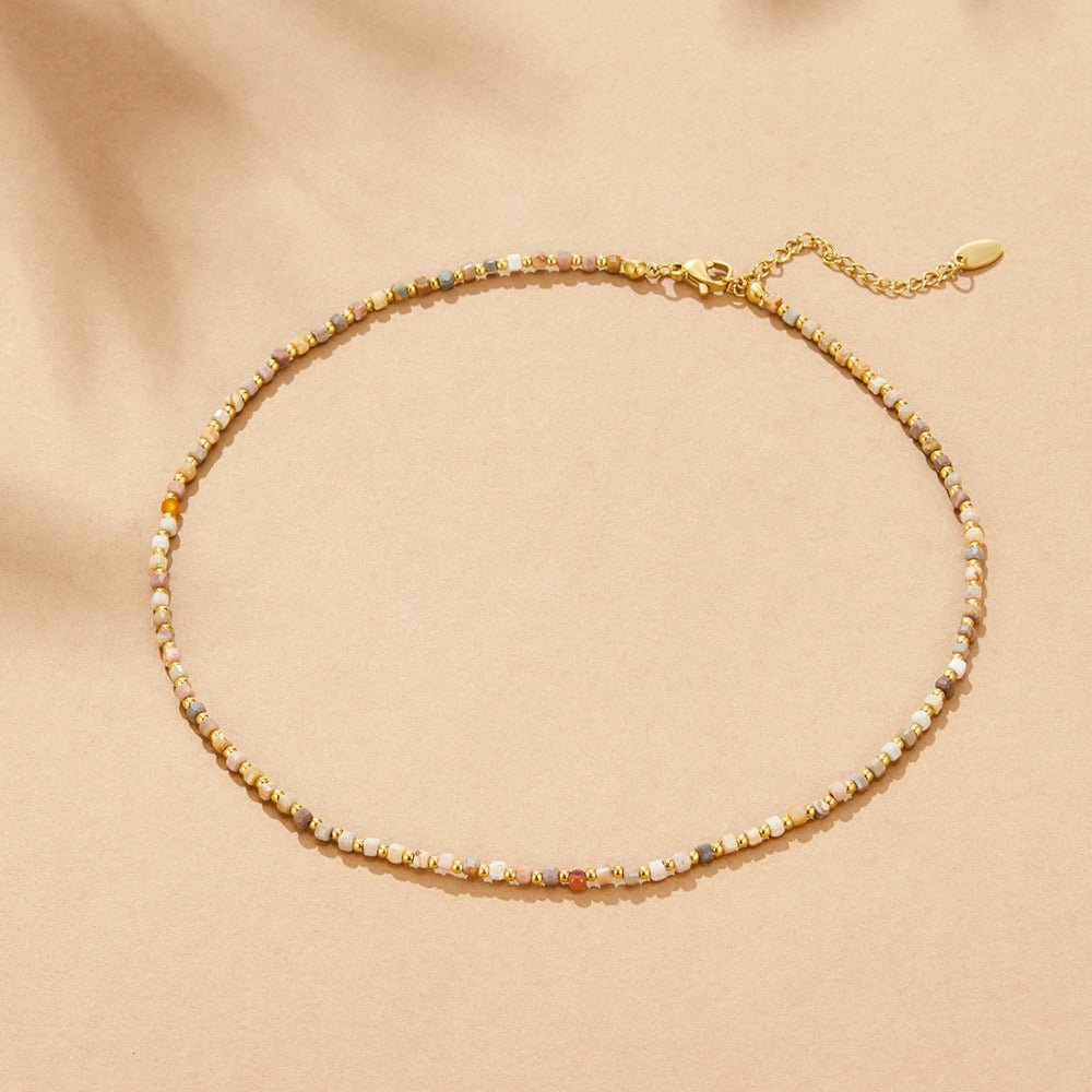 Collar de cuentas de piedra de Alashan
