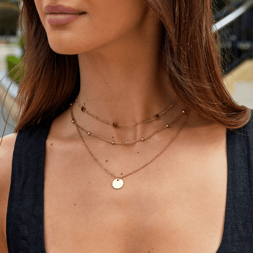 Collar de Cristal Rojo Alberta