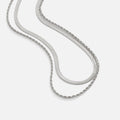 Collar Alexandra de capas plateadas