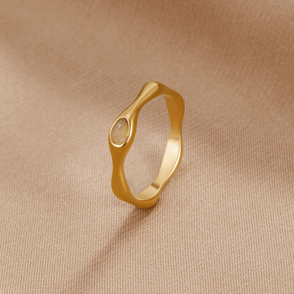 Anillo de oro Amalfi Wave