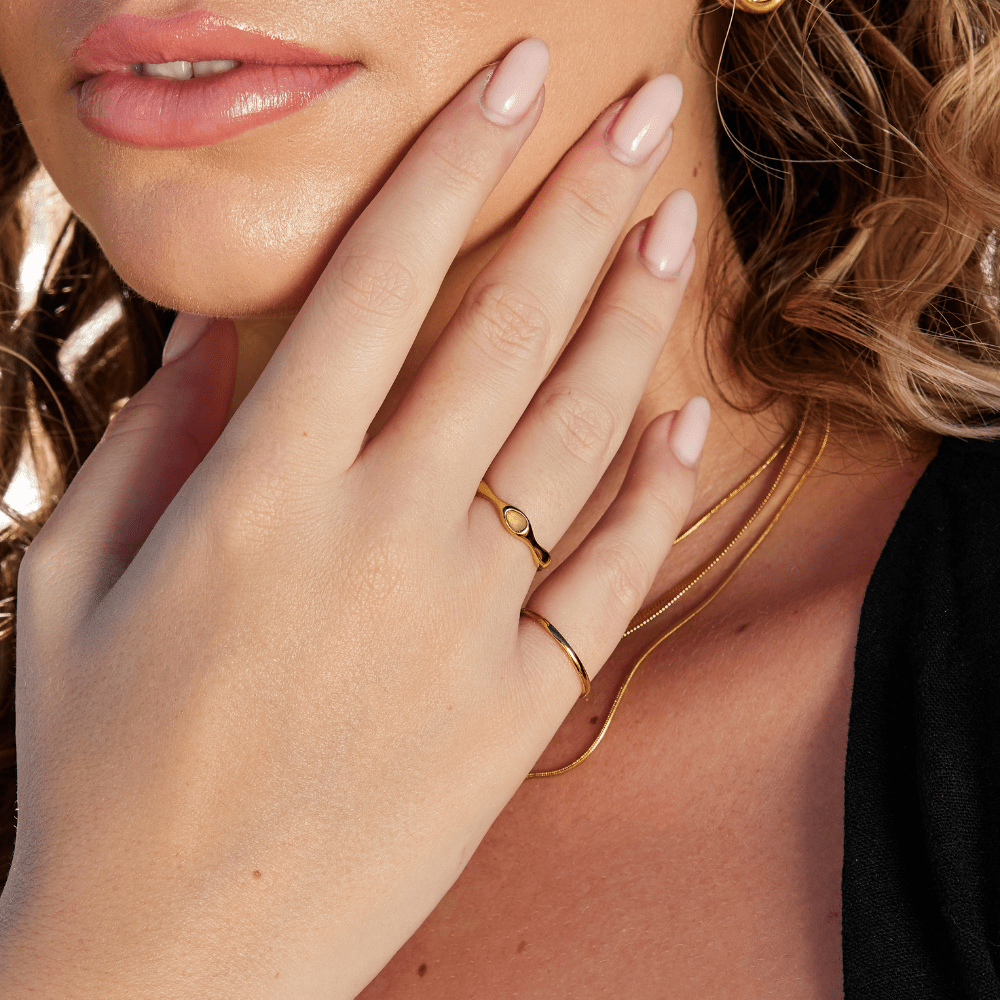 Anillo de oro Amalfi Wave