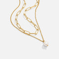 Collar de oro Angela Pearl