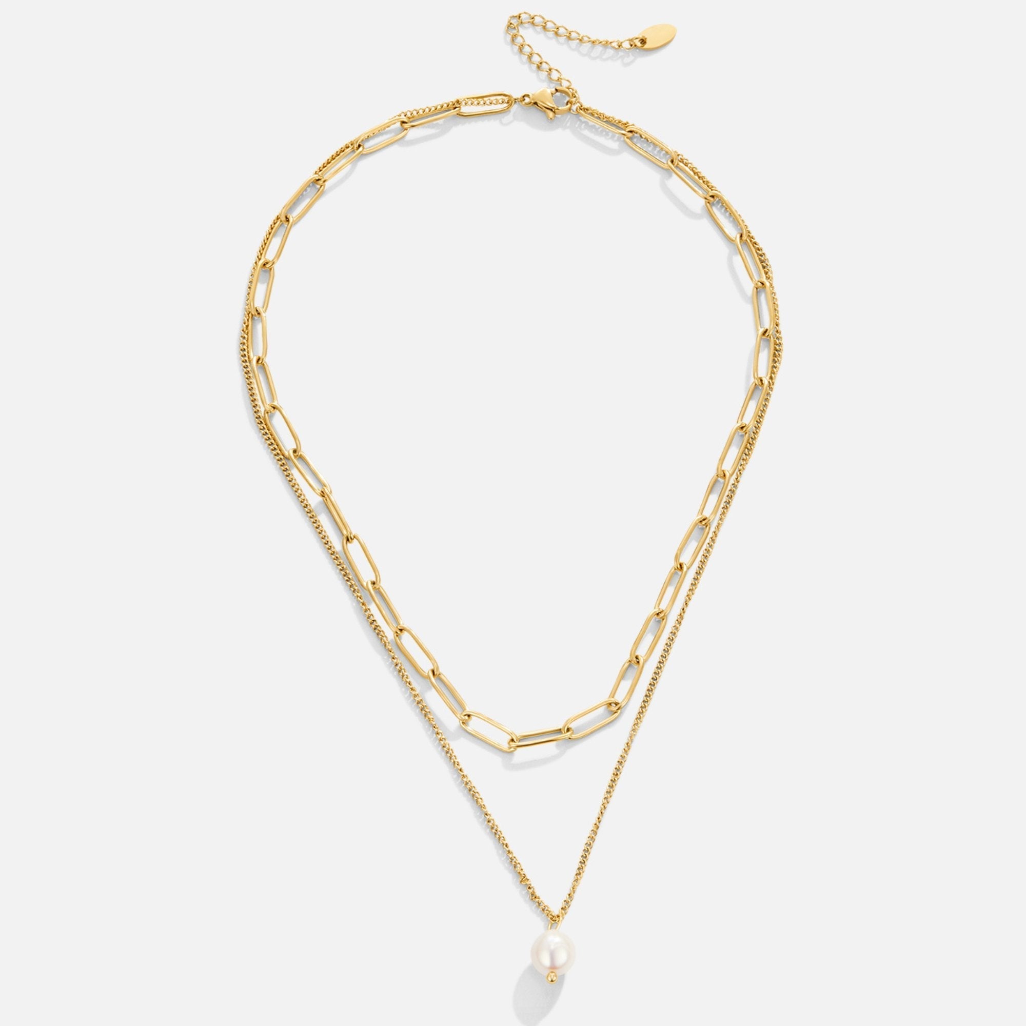 Collar de oro Angela Pearl
