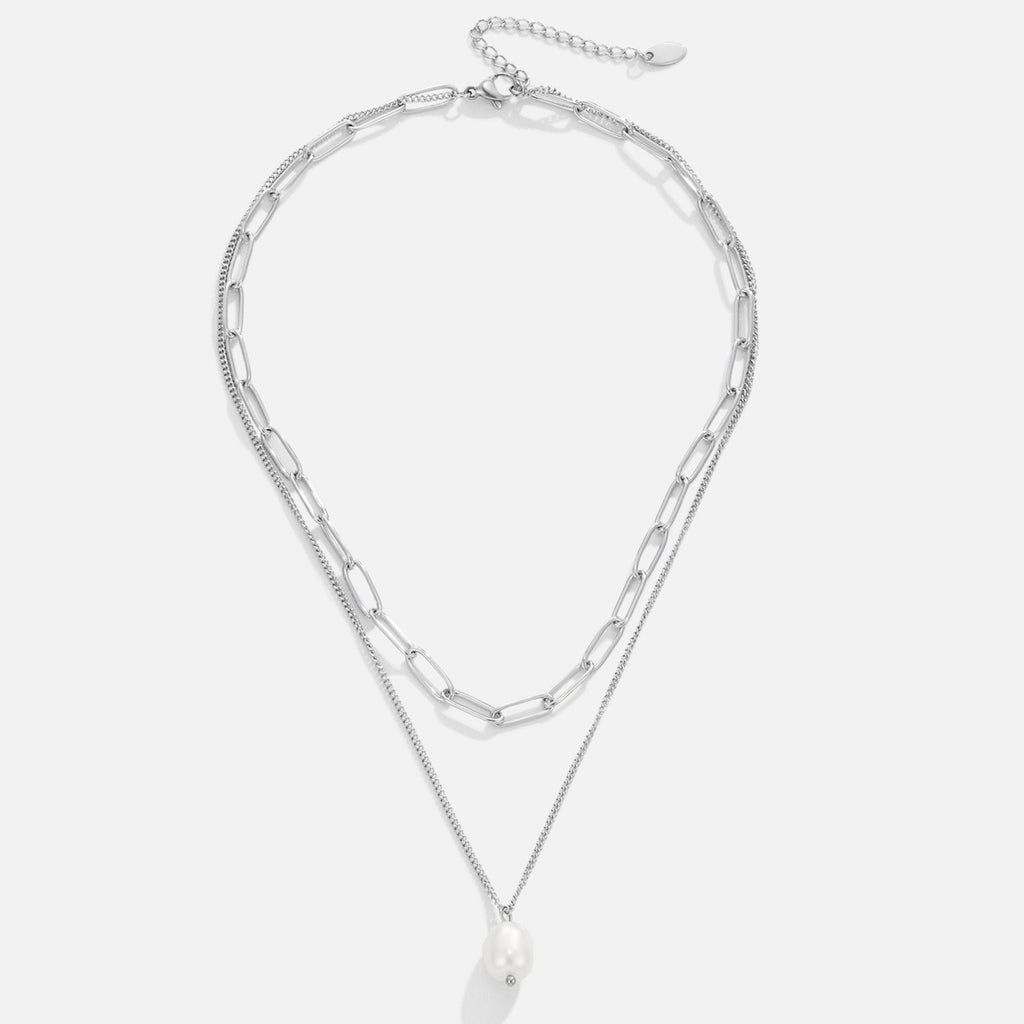 Collar de plata Angela Pearl