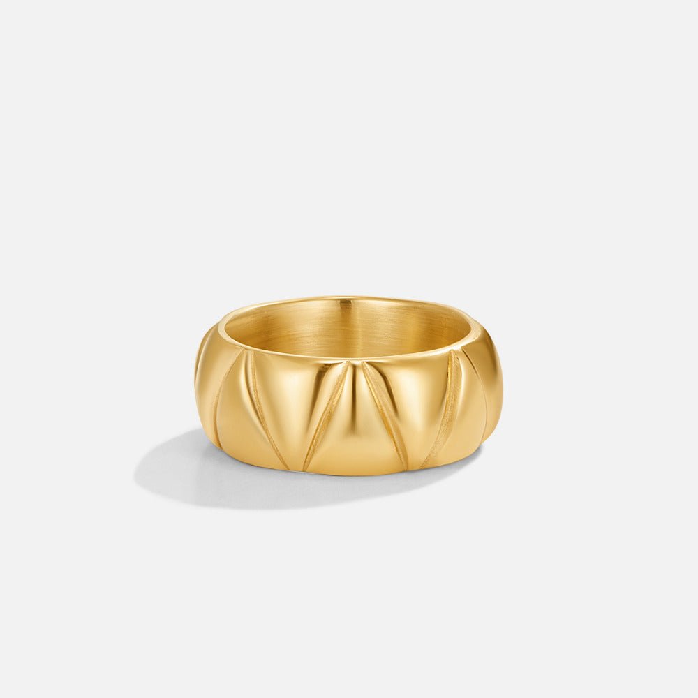 Anillo Anika grueso dorado