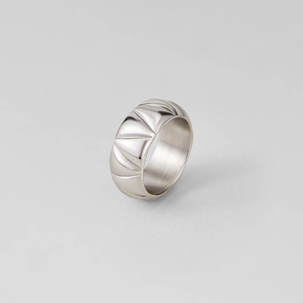 Anillo Anika grueso plateado