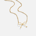 Collar Anika lazo dorado