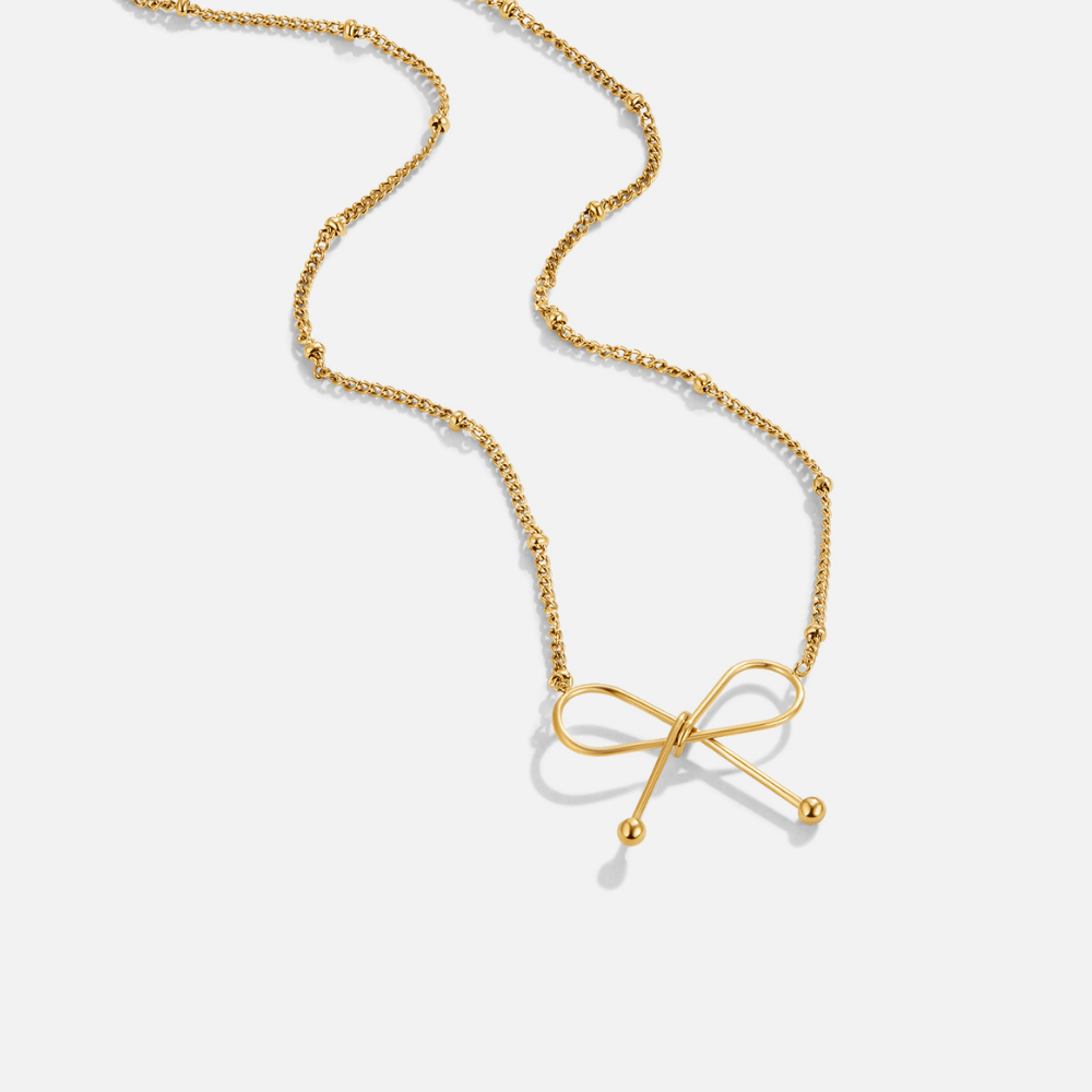 Collar Anika lazo dorado