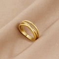 Anillo Cruzado Trenzado Ara