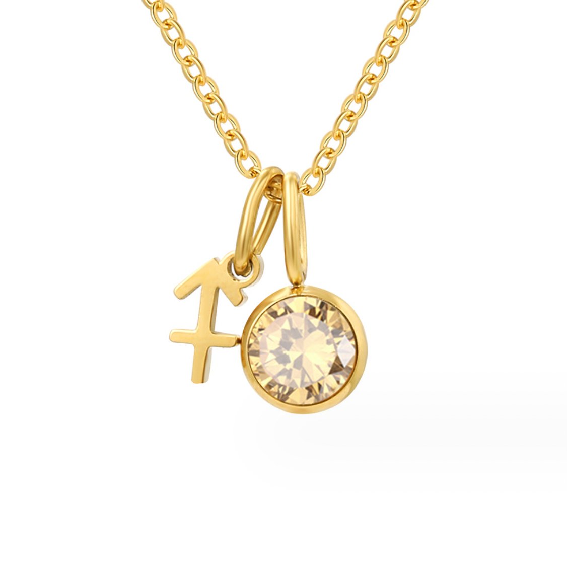 Collar de piedra natal Astria Zodiac