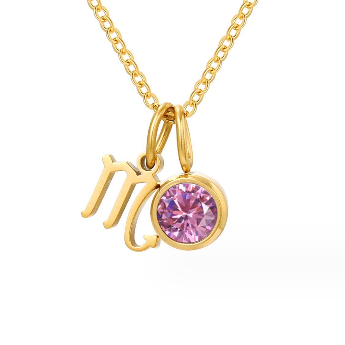 Collar de piedra natal Astria Zodiac